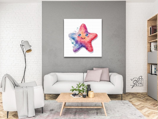 Diamond Painting - Glad søstjerne