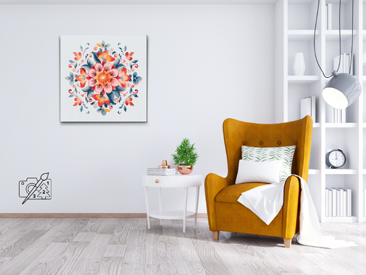Paint by Numbers - Blomstermønster