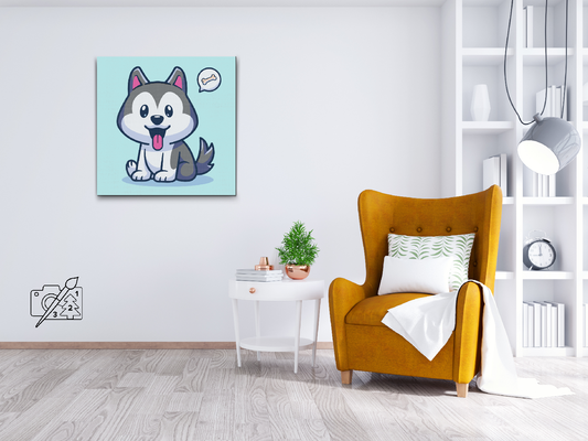 Paint by Numbers - En lille husky