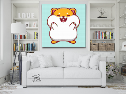 Diamond Painting - Hamster med proppede kinder