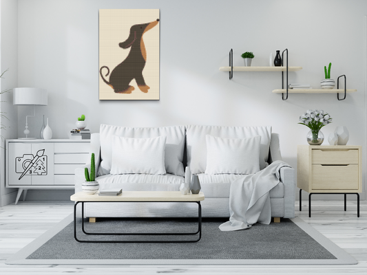 Diamond Painting - Sød daschund