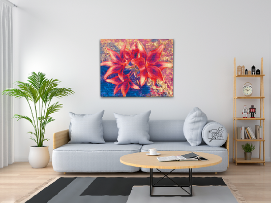 Diamond Painting - Røde Liljer