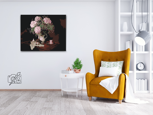 Paint by Numbers - Buket hortensiaer