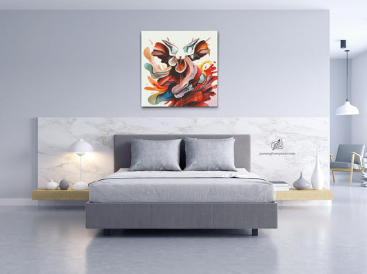 Diamond Painting - Abstrakt akvarelbejdse