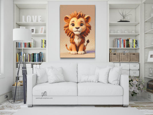 Diamond Painting - Løveunge til børn