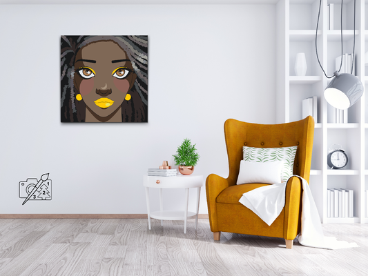 Paint by Numbers - Afro-kvinde