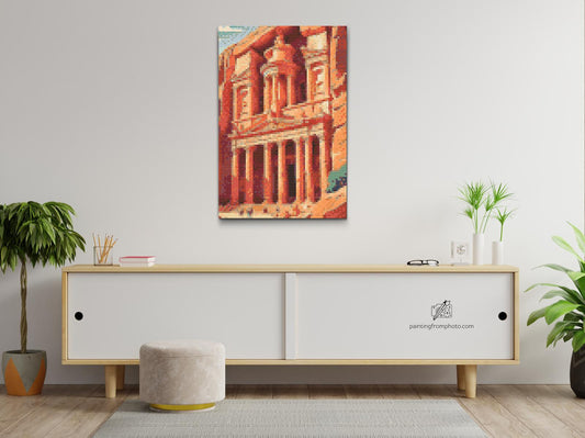 Diamond Painting - Petra, Jordan tæt på