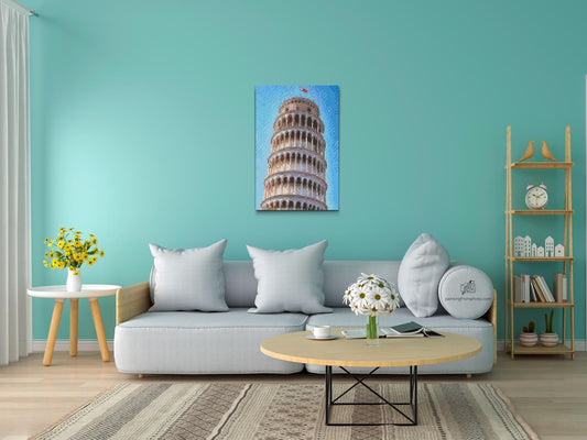 Diamond Painting - Nærbillede af det Skæve Tårn