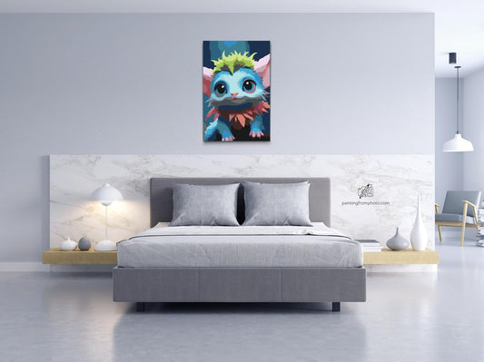 Paint by Numbers - Sødt monster fra en fantastisk skov 2