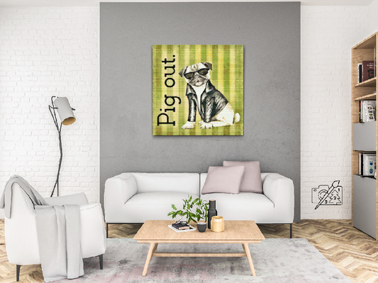 Diamond Painting - Mops med briller