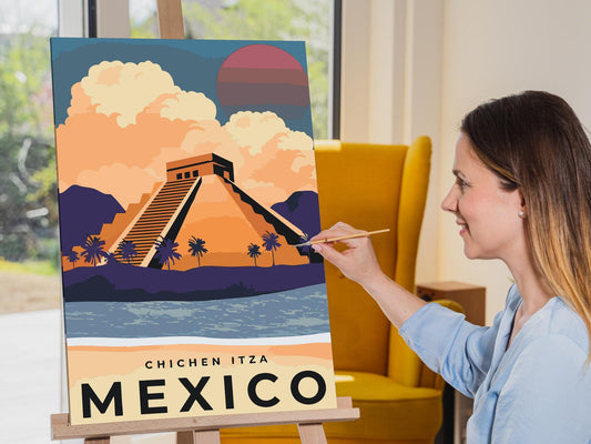 Paint by Numbers - Chichén Itzá, Mexico