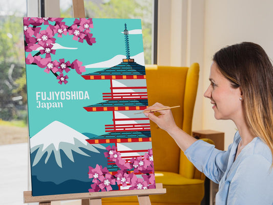 Paint by Numbers - Fujiyoshida, Japan