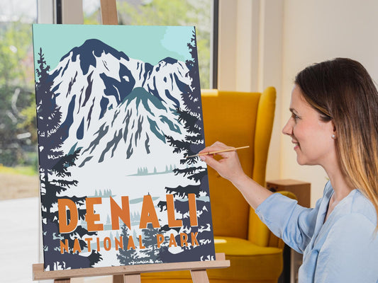 Paint by Numbers - Denali Nationalpark