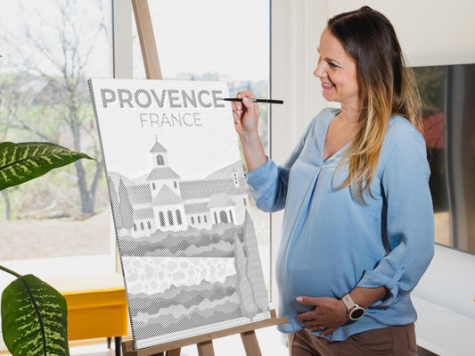 Mal-med-prikker - Provence, Frankrig