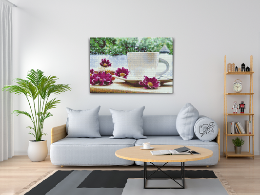 Diamond Painting - Vintereftermiddag med en kop te