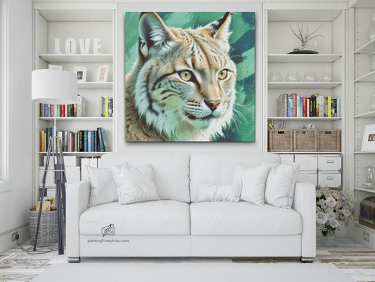 Diamond Painting - Los i nuancer af dæmpet grøn