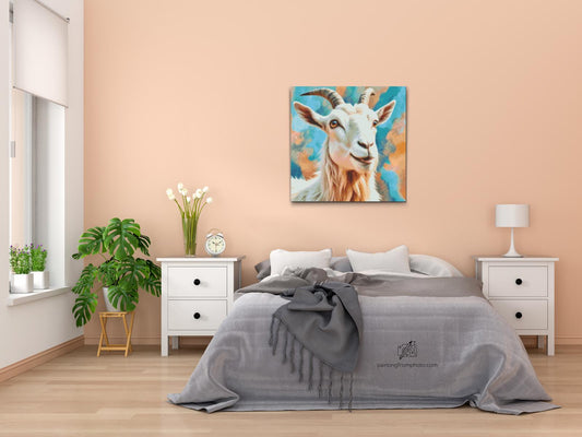 Diamond Painting - Ged i nuancer af turkis og orange