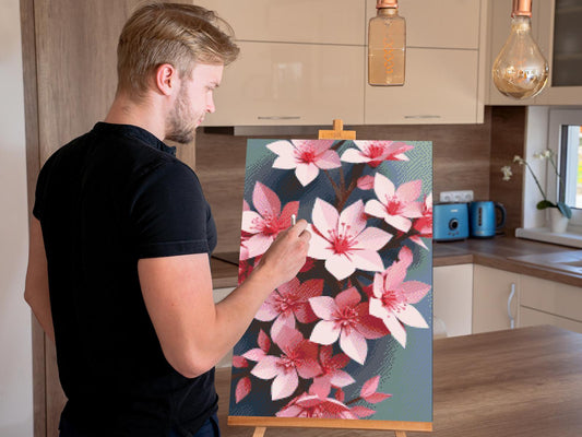 Diamond Painting - Origami-kirsebærblomster