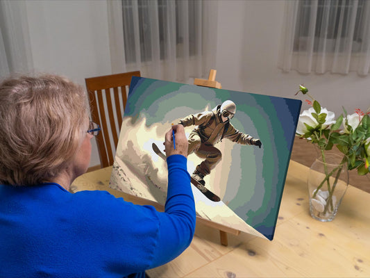 Paint by Numbers - Snowboarder