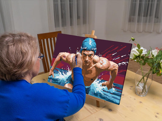 Paint by Numbers - Svømmer