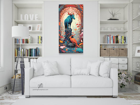 Paint by Numbers - Mytisk bue med dyr