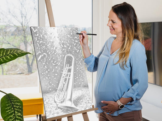 Mal-med-prikker - Trombone