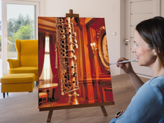 Diamond Painting - Musikinstrument obo