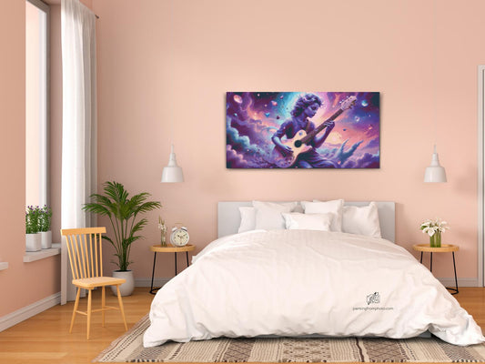 Diamond Painting - Guitarist i skyerne