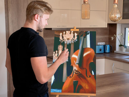 Diamond Painting - Cello i salen