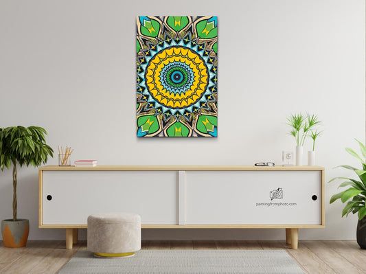 Paint by Numbers - Mandala inspireret af naturen