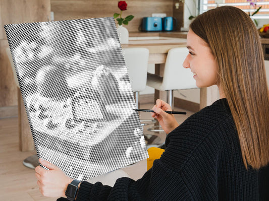 Mal-med-prikker - Dubai chokoladepraliner