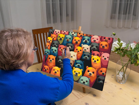 Paint by Numbers - Bjørne, uanset hvor man kigger