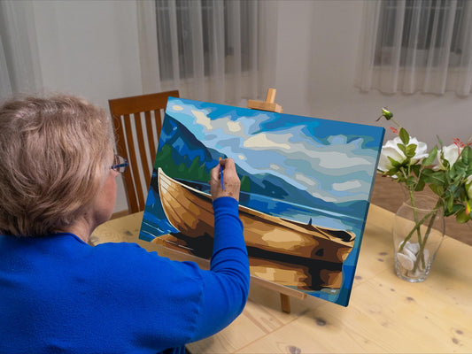 Paint by Numbers - Båd på vandet
