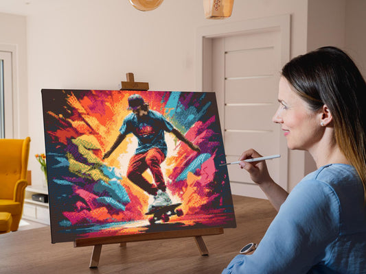 Diamond Painting - Skateboarder