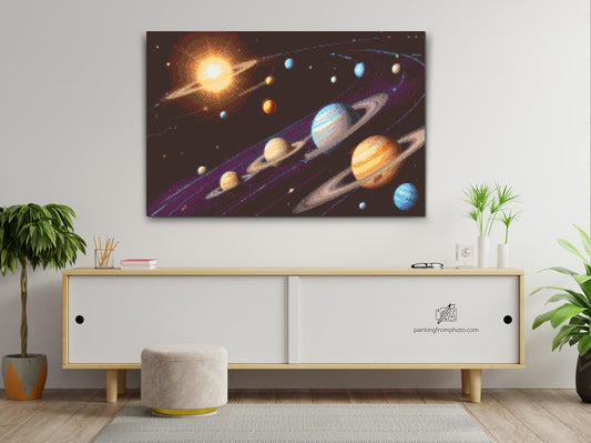 Diamond Painting - Solsystemet