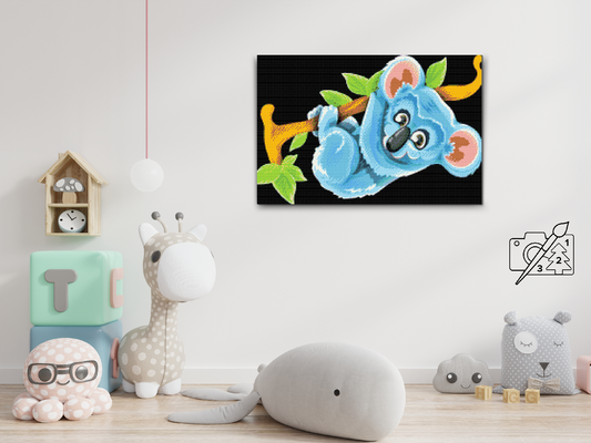 Diamond Painting - Blå Koala