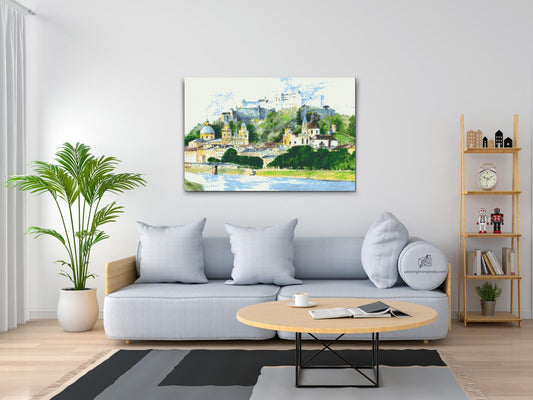 Diamond Painting - Salzburg-maleri