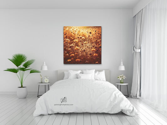 Diamond Painting - Et gyldent felt af minder