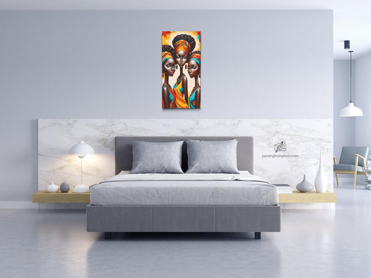 Diamond Painting - Tre afrikanske kvinder