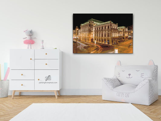 Diamond Painting - Nat på Wiener Staatsoper