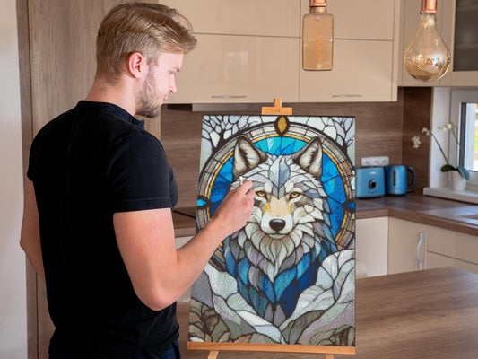Diamond Painting - Glasmosaik-ulv