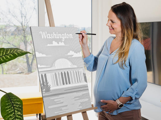 Mal-med-prikker - Washington, USA