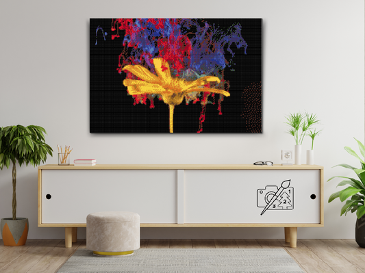 Diamond Painting - Gul blomst