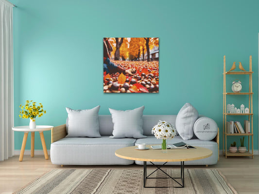 Diamond Painting - Kastanjer tæt på