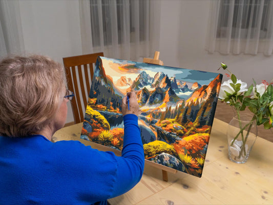 Paint by Numbers - Farverigt efterår i bjergene