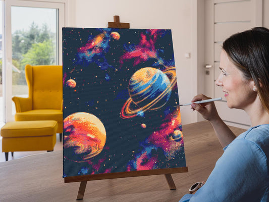 Diamond Painting - Solsystem 3