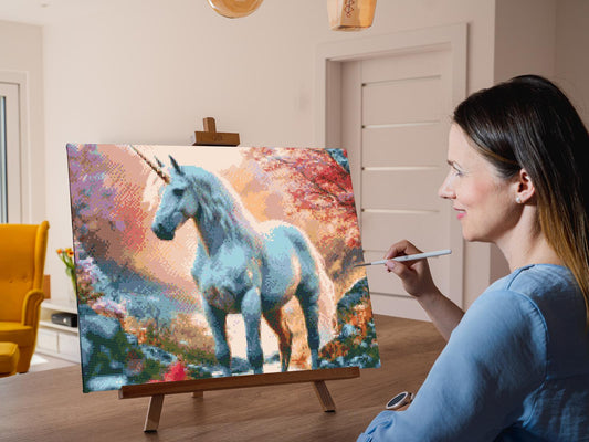 Diamond Painting - Majestæt enhjørning