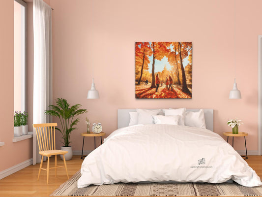Diamond Painting - Familie i skoven