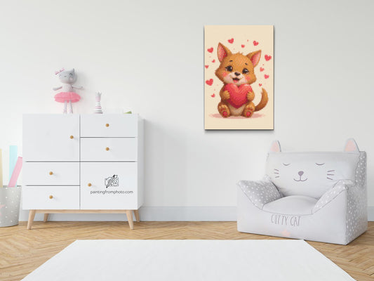 Diamond Painting - Dyr med hjerte