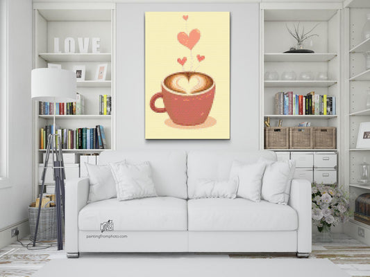 Diamond Painting - Hjertekaffe
